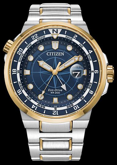 Citizen Endeavor Blue Dial Eco-Drive with Date BJ7144-52L – Mills