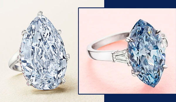 Two Extraordinary Blue Diamonds Illustrate How Size and Color Impact Value