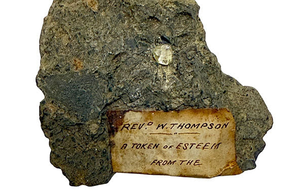 1873 Kimberley Diamond Still Locked in Kimberlite Fetches £10,500 at Auction