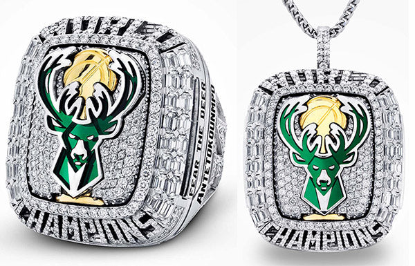 Milwaukee Bucks’ 2020-2021 NBA Championship Ring Doubles as a Pendant