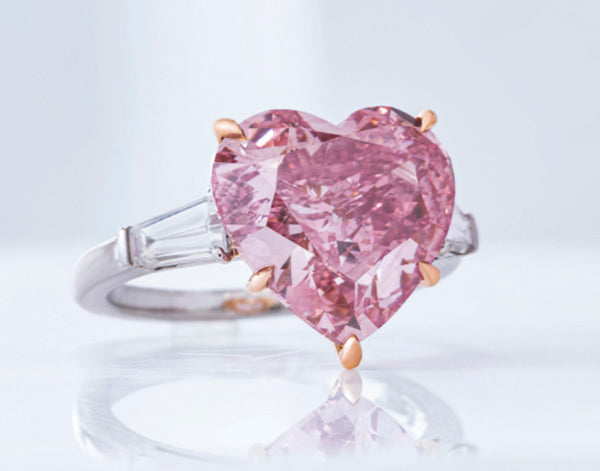 Purple-Pink Heart-Shaped Diamond Ring Tops All Lots at Christie’s Geneva Sale