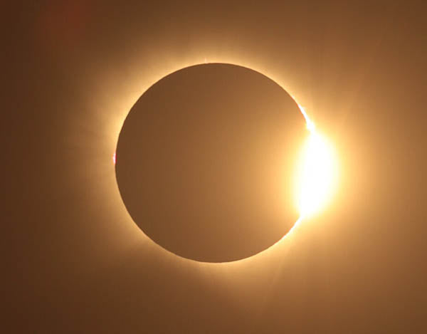 Crowds Cheer as Rare Solar Eclipse Creates a Dazzling 'Diamond Ring Effect'