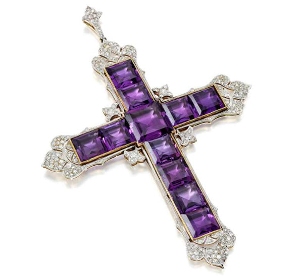 Amethyst Cross Favored by Princess Diana Heads to Auction Block at Sotheby’s