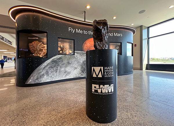 Portland Jetport Exhibit Features Second-Largest Piece of the Moon on Earth
