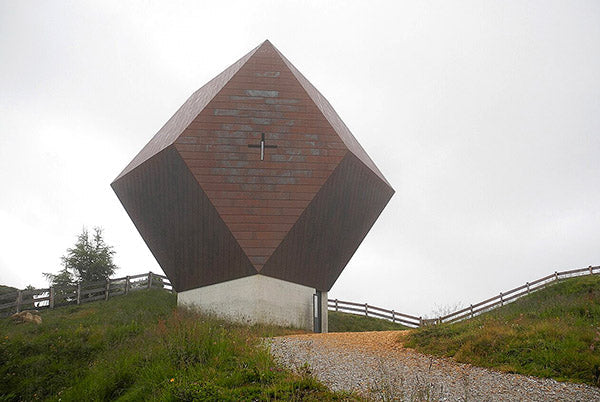 This Remarkable Austrian Chapel Was Designed to Look Like a Garnet Crystal