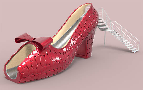 Small City Dedicated to Oz’s Dorothy Gale Unveils Giant Ruby Slipper Slide