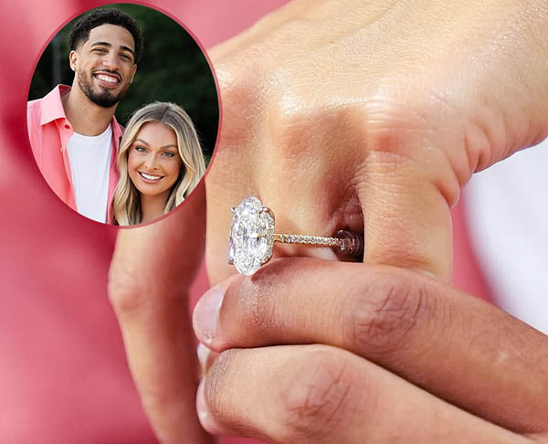 NBA Star Tyrese Haliburton Proposes to Jade Jones With Oval-Cut Diamond Ring