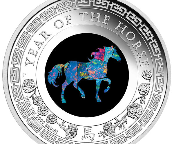 Perth Mint Celebrates 2026 Year of the Horse With Opal Lunar Series Coin