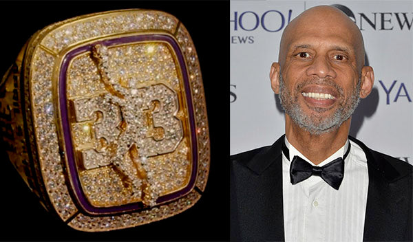 Abdul-Jabbar’s Diamond Ring Celebrates His 38 Years as NBA Scoring Leader