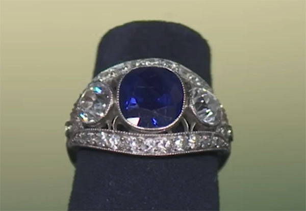 ‘Antiques Roadshow’ Guest Learns Rare ‘Kashmir’ Sapphire Ring Is Worth $150K