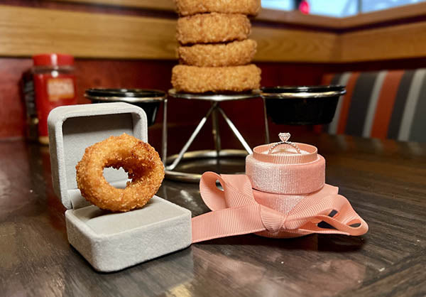 Propose With Onion Ring to Earn Chance to Win $10K to Buy Real Diamond Ring