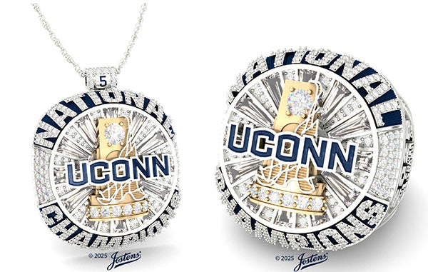 UConn’s Championship Ring Doubles as Pendant and Includes Snip of Game Ball
