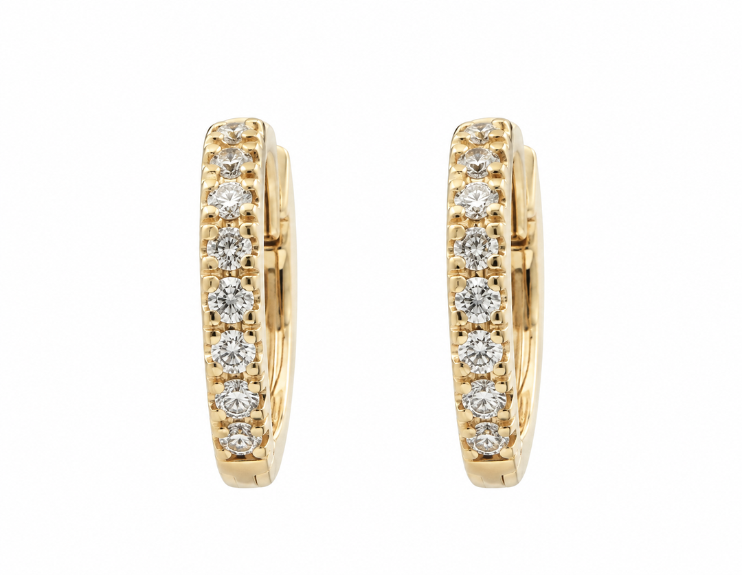 1.17ctw Total Lab Grown Diamond Drop Earrings E-F VS1/VS2 14k Yellow Gold