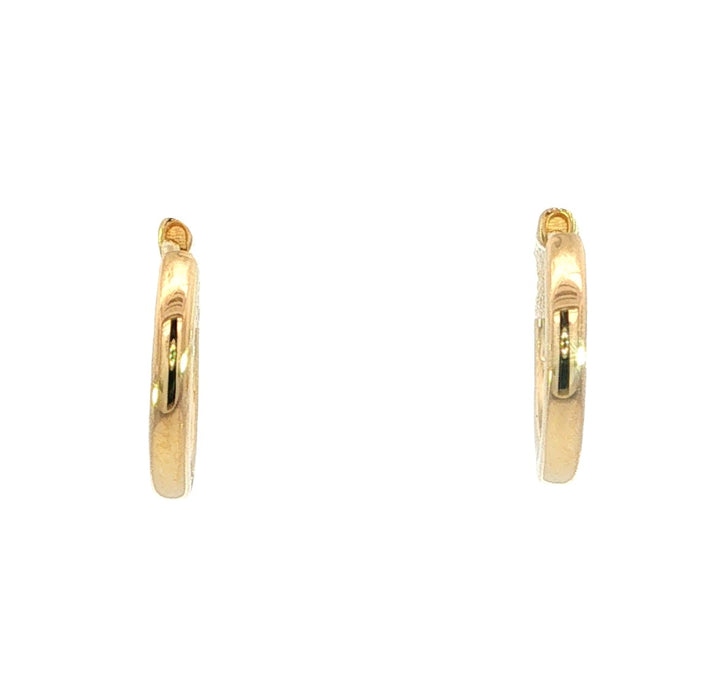 .69ctw Total Lab Grown Diamond Hoop Earrings F-G VS1/VS2 14k Yellow Gold