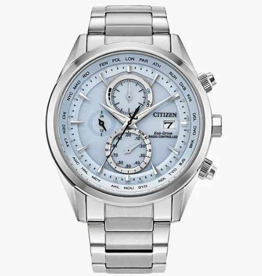 Citizen Classic Blue Dial Eco-Drive with Multifunction AT8260-51M