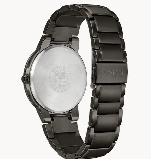 Citizen Axiom Black Dial Eco-Drive with Hours-Minutes-Seconds BJ6517-52E