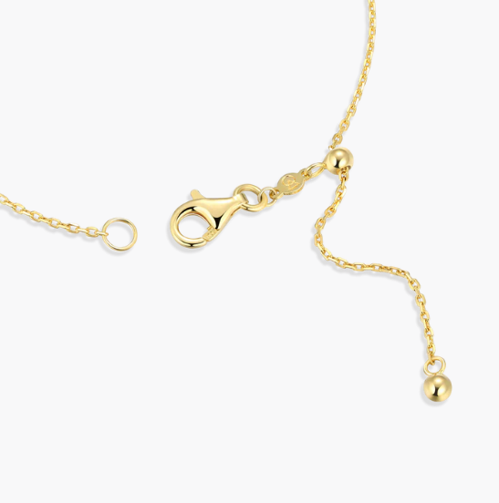 Pearls and Hearts Sterling & 14k Yellow Gold Plated Lab Grown Diamond Bracelet