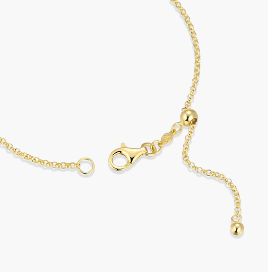 Sideways Cross Sterling Silver Yellow Gold Plated Lab Grown Diamond Bracelet