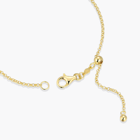 Infinity Sterling Silver Yellow Gold Plated Lab Grown Diamond Bracelet