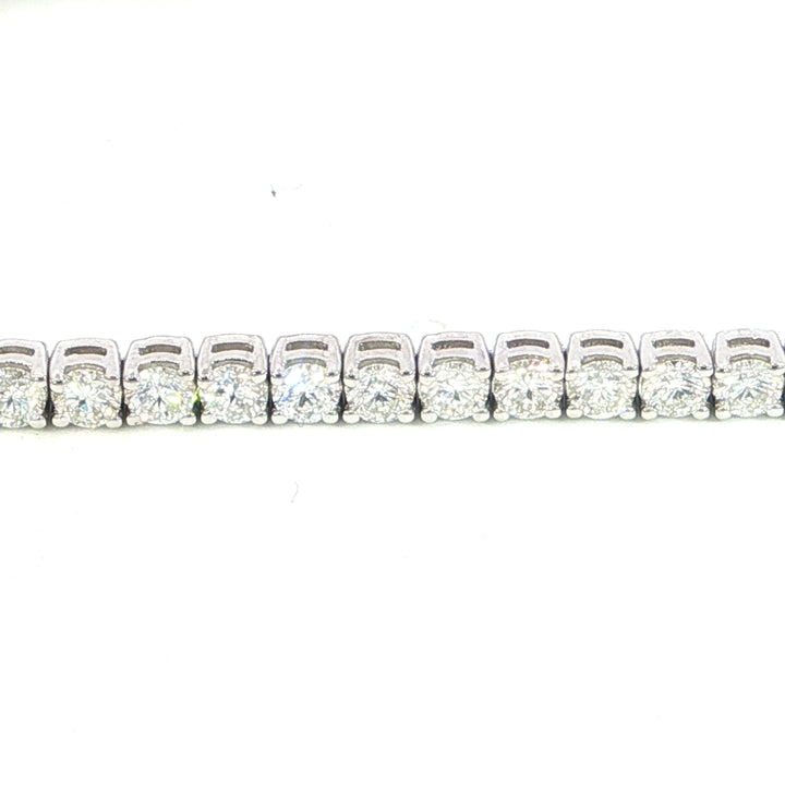 5.0ct Total 14k White Gold Natural Diamond Tennis Bracelet