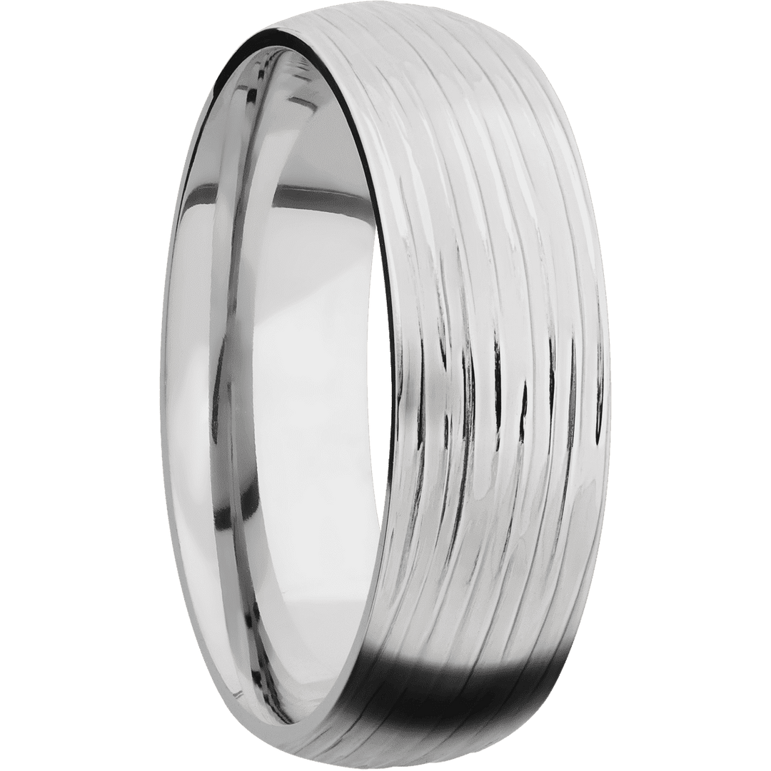 14K White Gold + Treebark3 Finish
