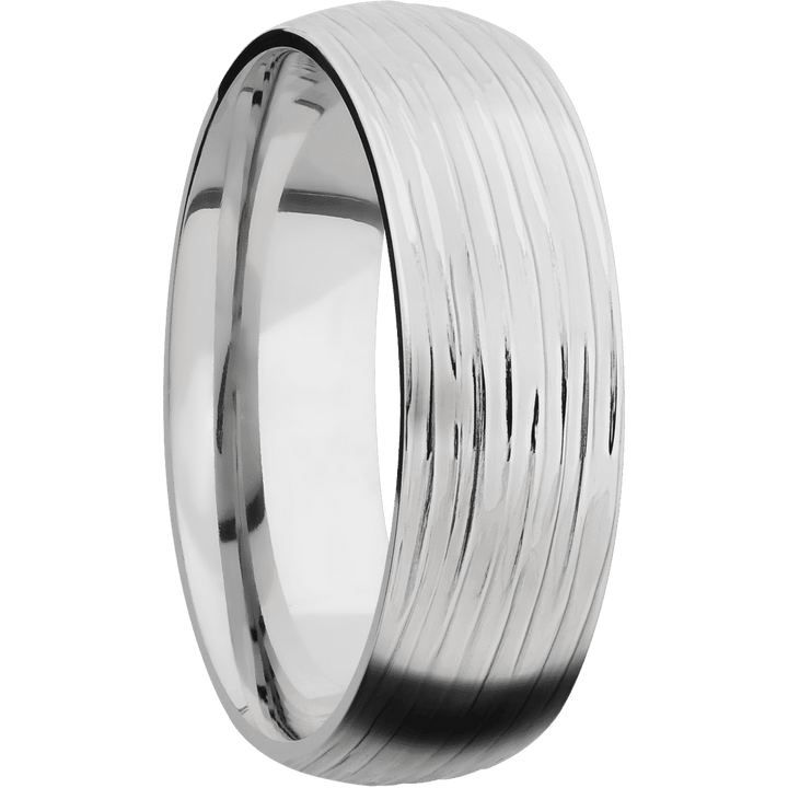 14K White Gold + Treebark3 Finish