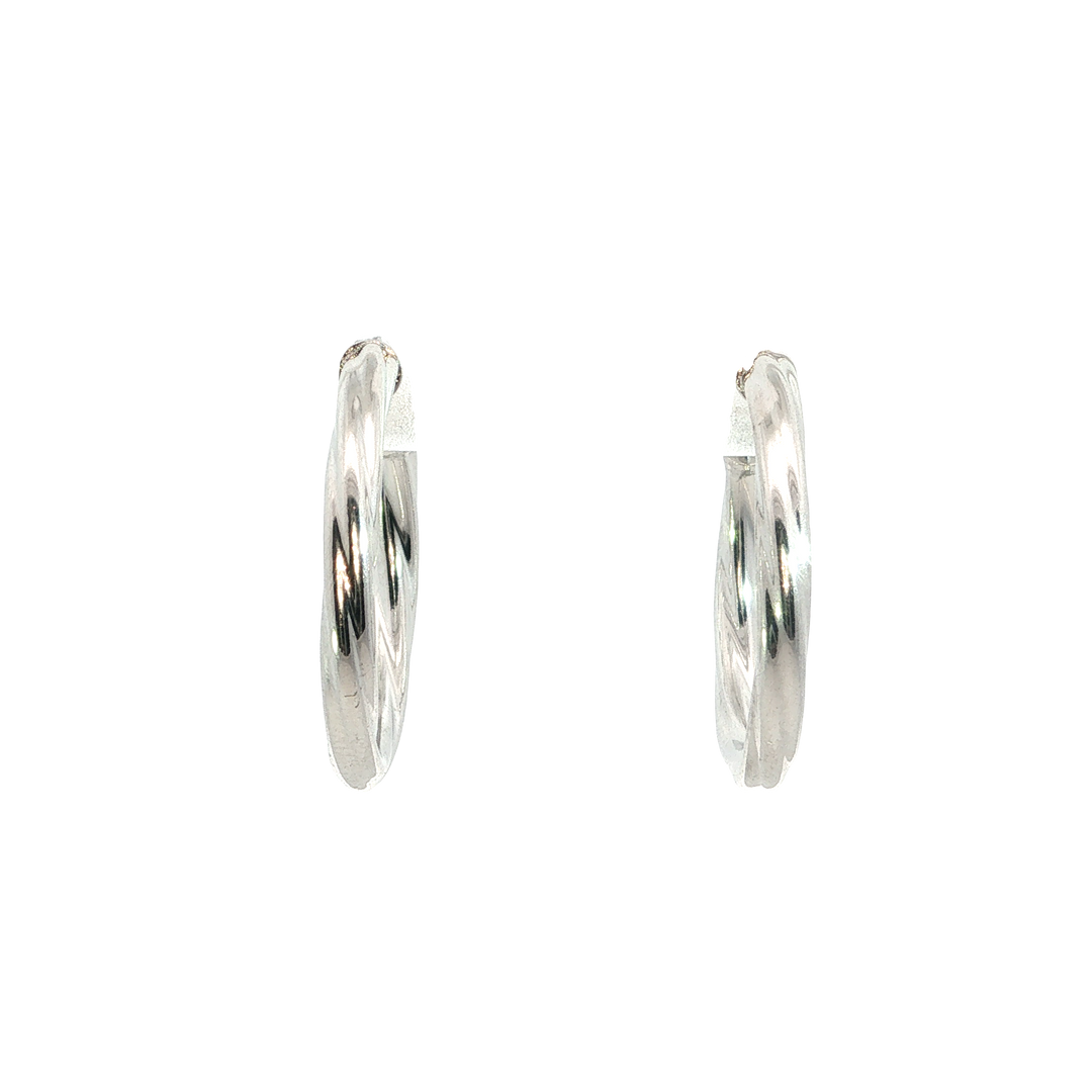 Hoop 15mm earrings in Sterling Silver