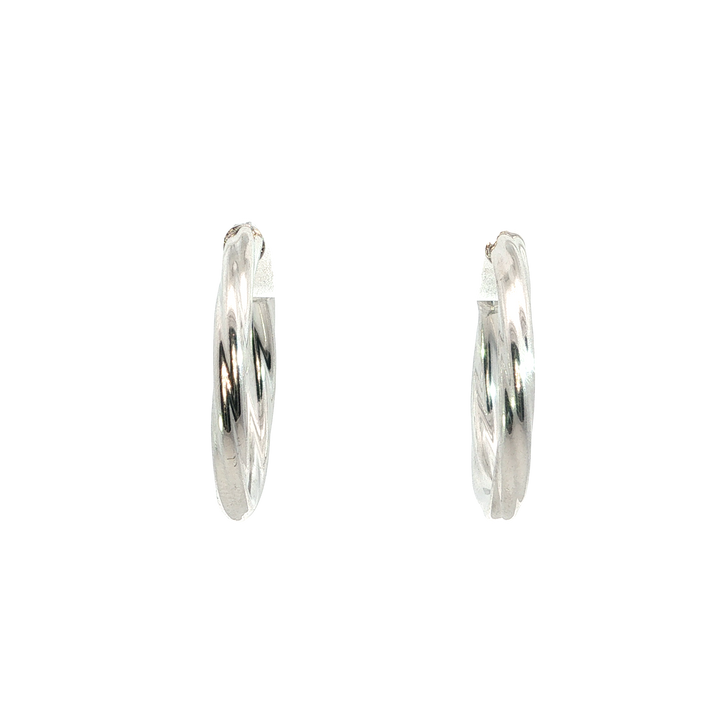 Hoop 15mm earrings in Sterling Silver