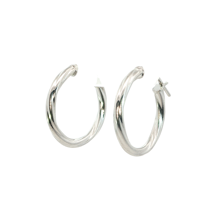 Hoop 15mm earrings in Sterling Silver