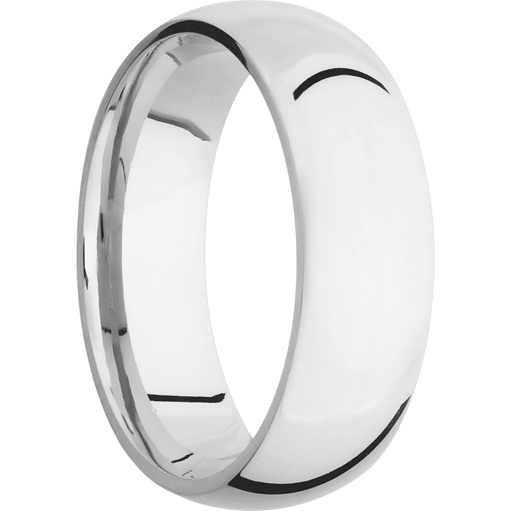 14K White Gold + Polish Finish