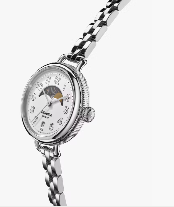 Shinola Birdy Women's 34 mm Quartz Watch with MoonPhase S0120250585