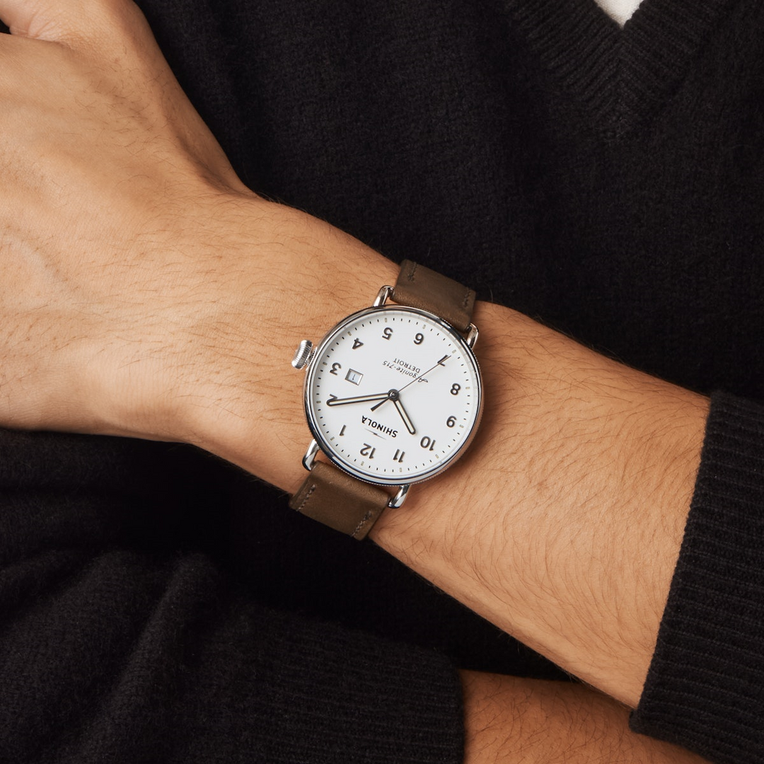 Shinola Canfield Men's 43mm Quartz Watch with Date S0120121829