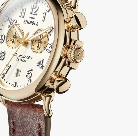 Shinola Runwell Men's 41mm Quartz Watch with Chronograph S0120141502