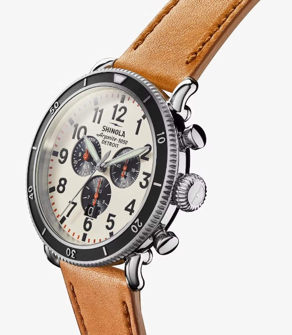 Shinola Runwell Men's 48 mm Quartz Watch with Chronograph S0120183149