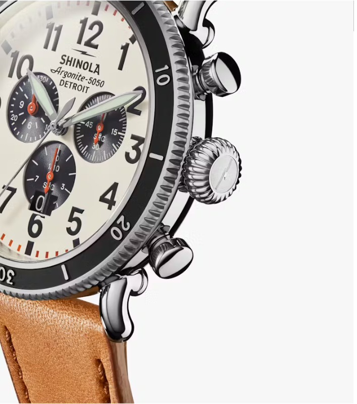 Shinola Runwell Men's 48 mm Quartz Watch with Chronograph S0120183149