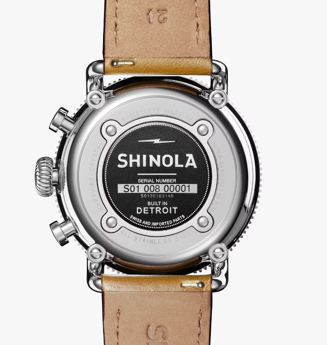 Shinola Runwell Men's 48 mm Quartz Watch with Chronograph S0120183149