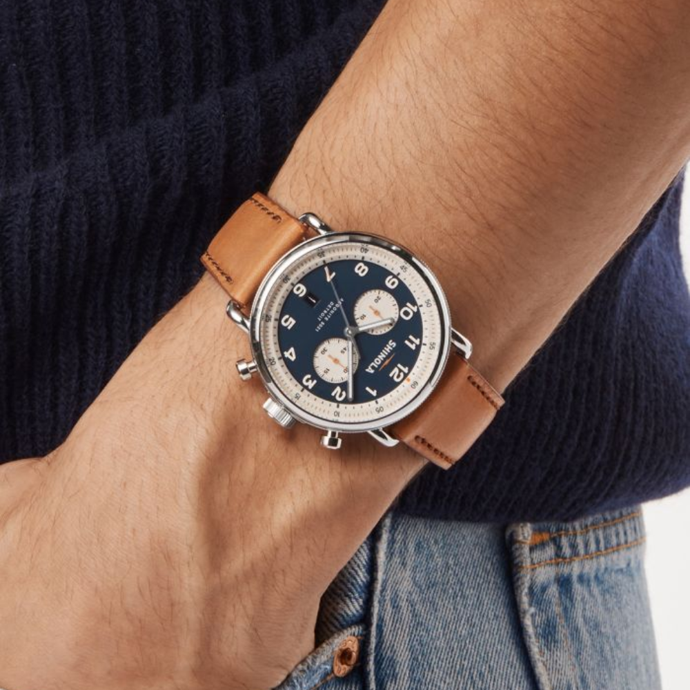 Shinola Canfield Men's 43mm Quartz Watch with Chronograph S0120291090