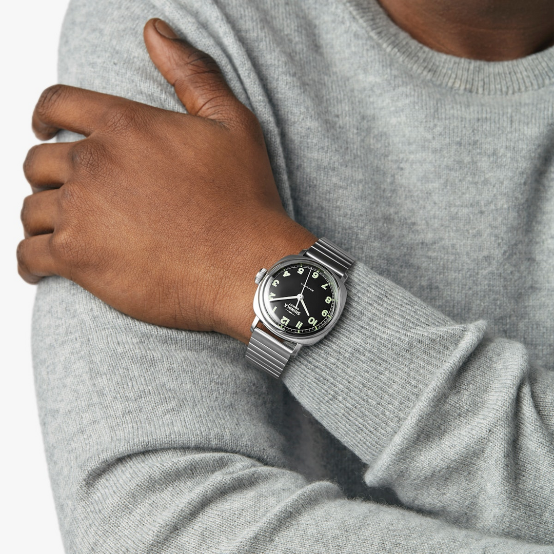 Shinola Mechanic Men's 39 mm Stem Winding Watch with Hours-Minutes-Seconds S0120282834