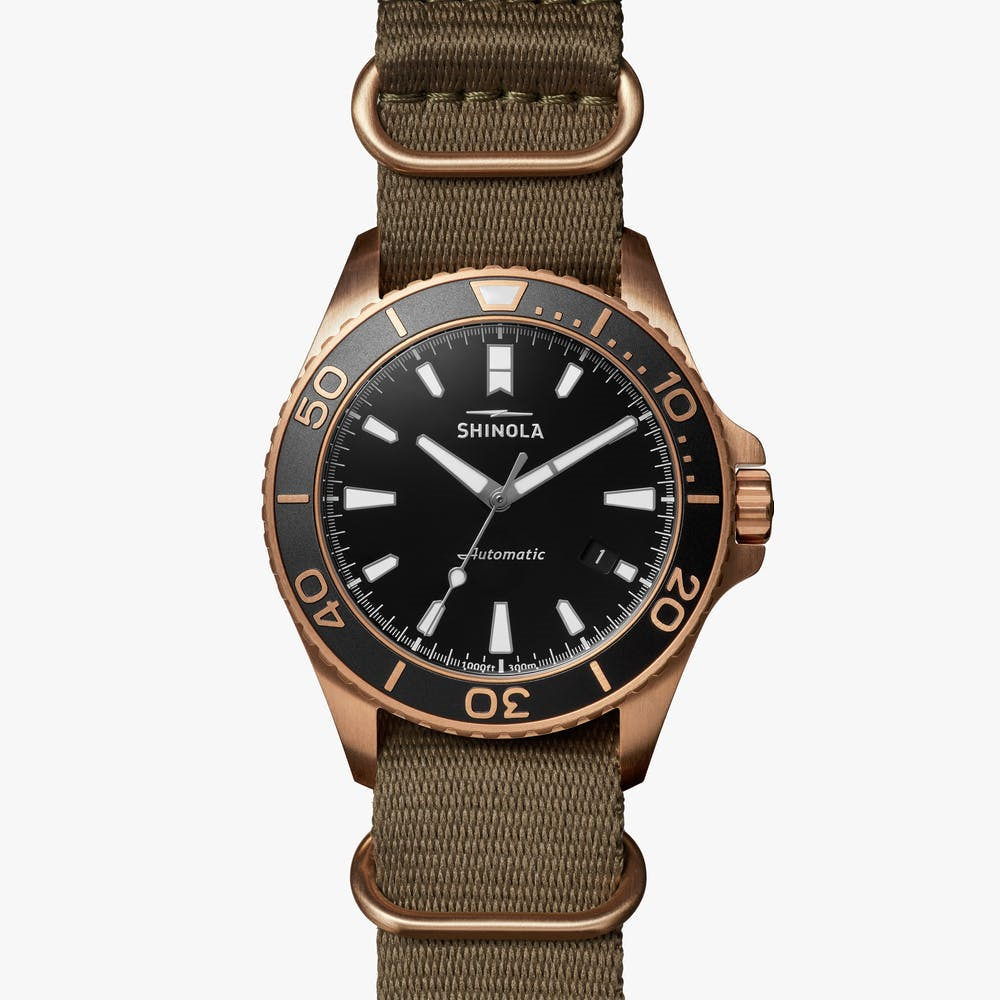 Shinola Bronze Monster Men's 43 mm Automatic Watch with Date S0120161956