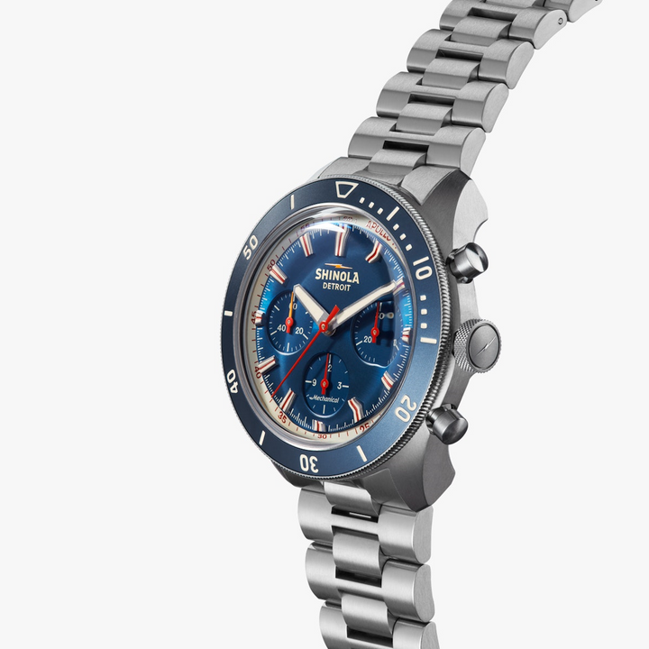Shinola Mooncraft Monster Men's 43 mm Stem Winding Watch with Chronograph S0120279028