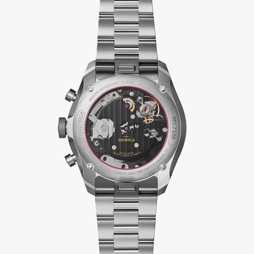 Shinola Mooncraft Monster Men's 43 mm Stem Winding Watch with Chronograph S0120279028