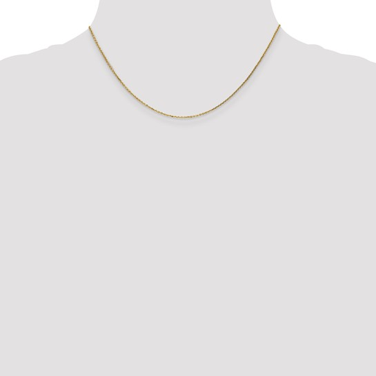 16 Inch 14K Yellow Gold Cable Chain with Lobster Clasp