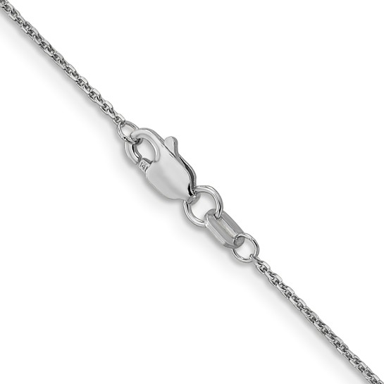 20 Inch 14K White Gold Cable Chain
