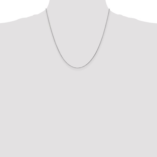 20 Inch 14K White Gold Cable Chain
