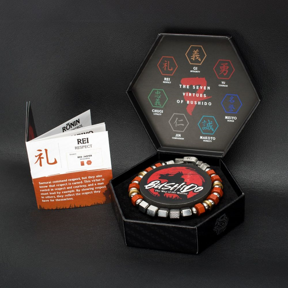 Bushido Jasper, Mokume Virtue Bracelet - REI: Respect