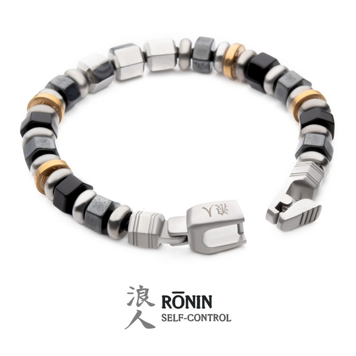 Bushido Virtue Bracelet - RONIN: Self-Control 7.75 inch