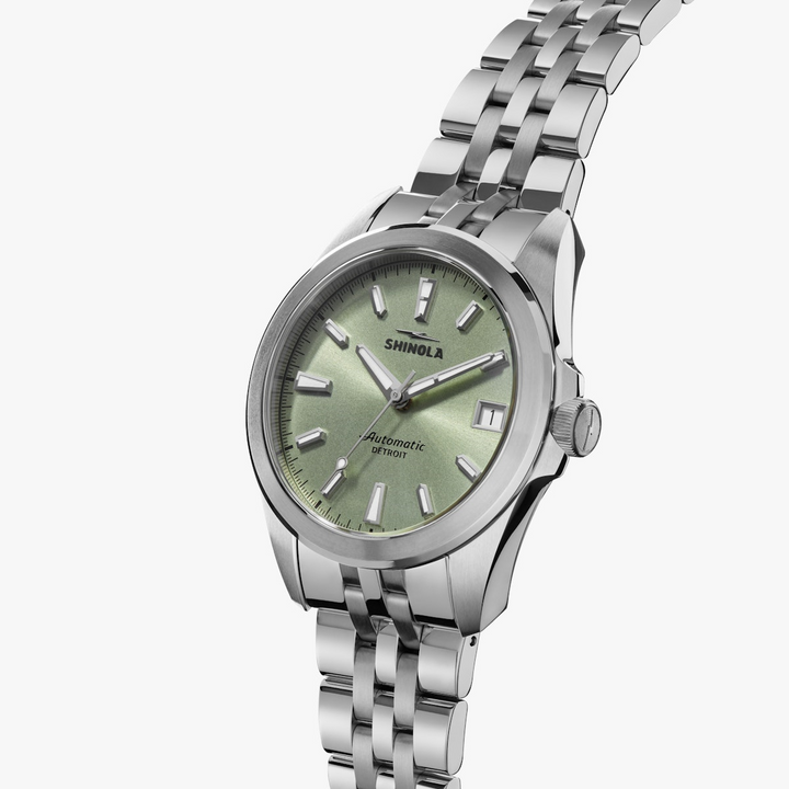 Shinola eucalyptus green dial Circadian Monster Unisex 36 mm Automatic Watch with Date S0120299739