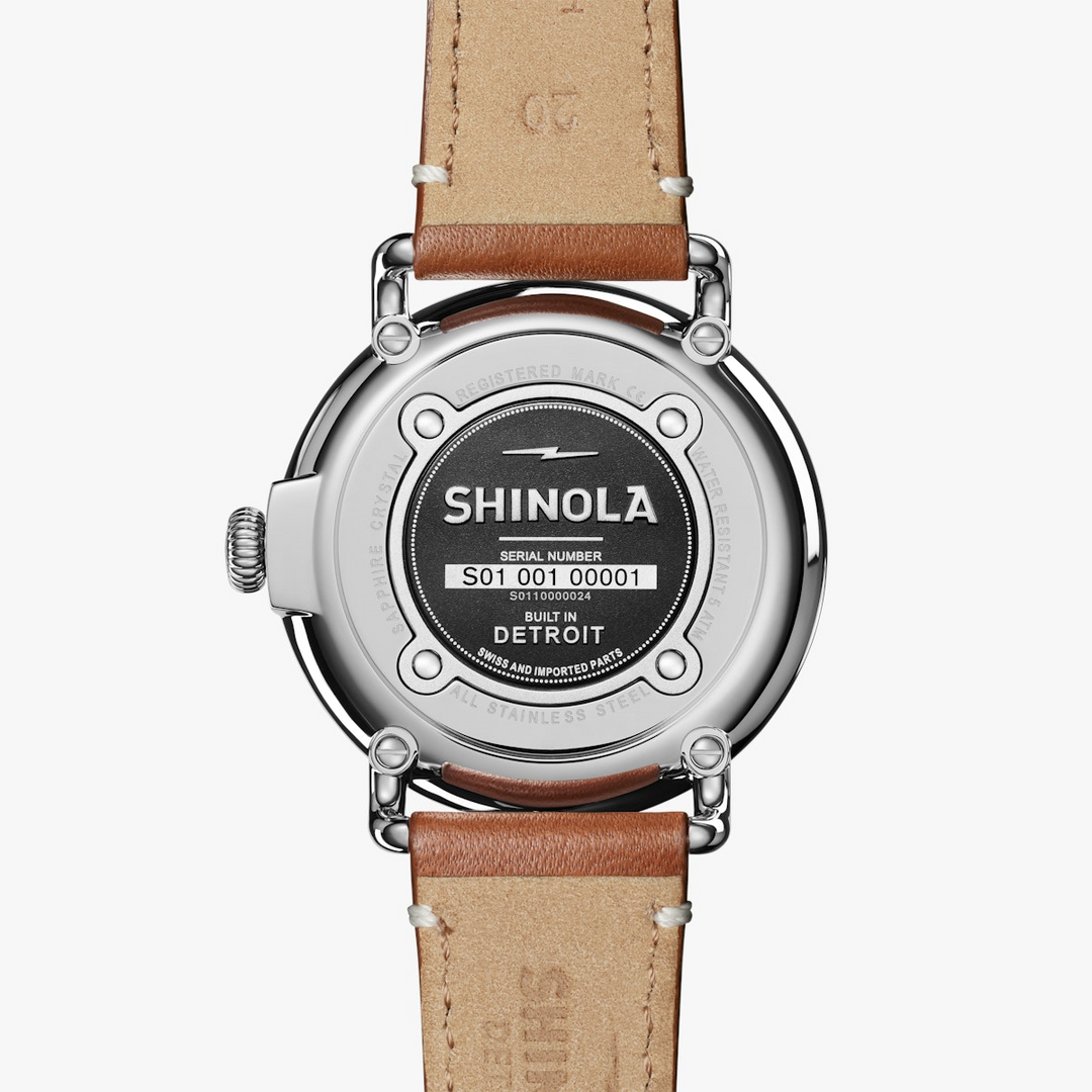 Shinola Slate Blue Dial Runwell Men's 41 mm Quartz Watch with Small Seconds S0110000024