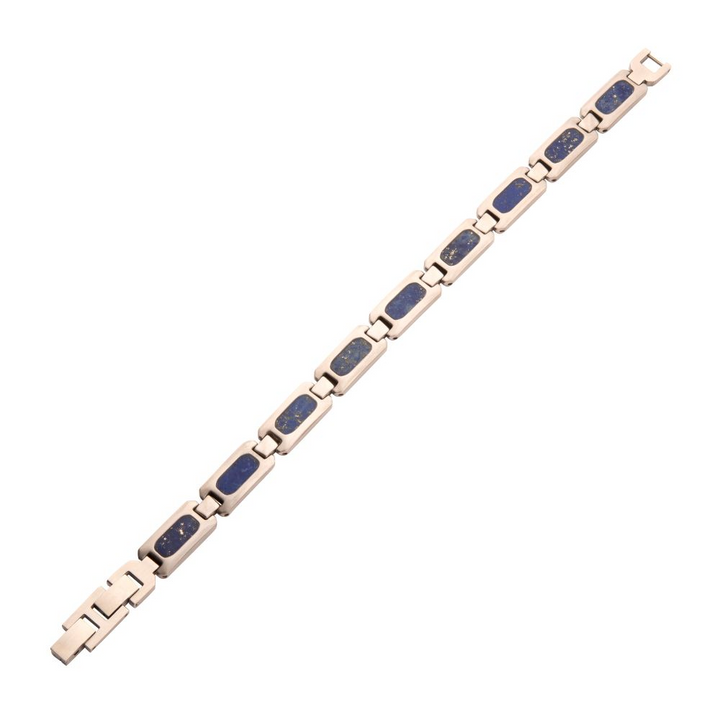 Lapis Lazuli Stainless Steel Bracelet