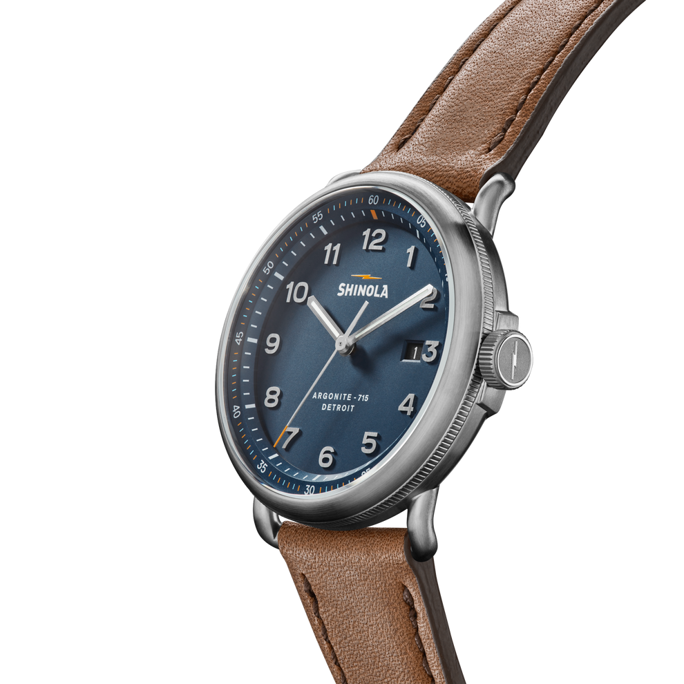 Shinola Canfield Men's 43mm Quartz Watch with Day-Date S0120273241
